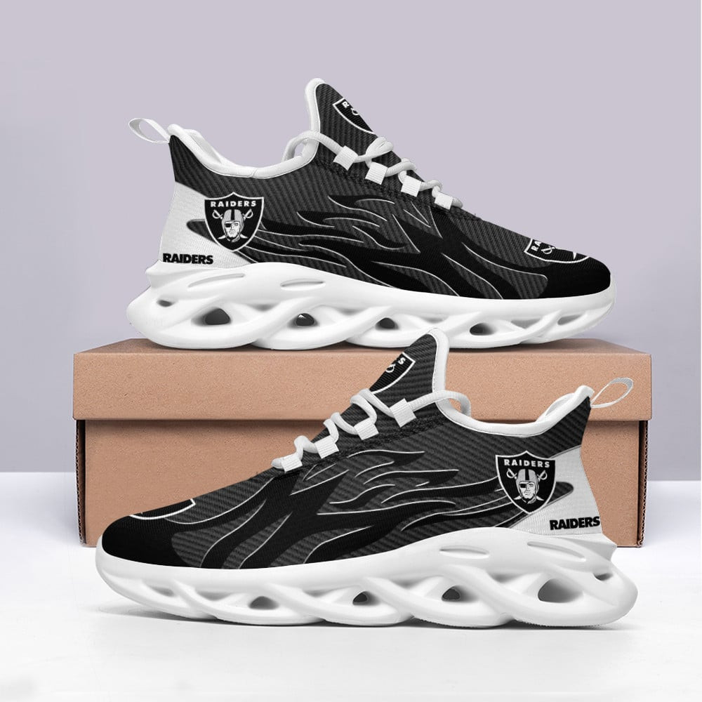 Las Vegas Raiders Max Soul Shoes Sneakers for Men And Women – NFL Football Fan Shoes, Team Sneakers