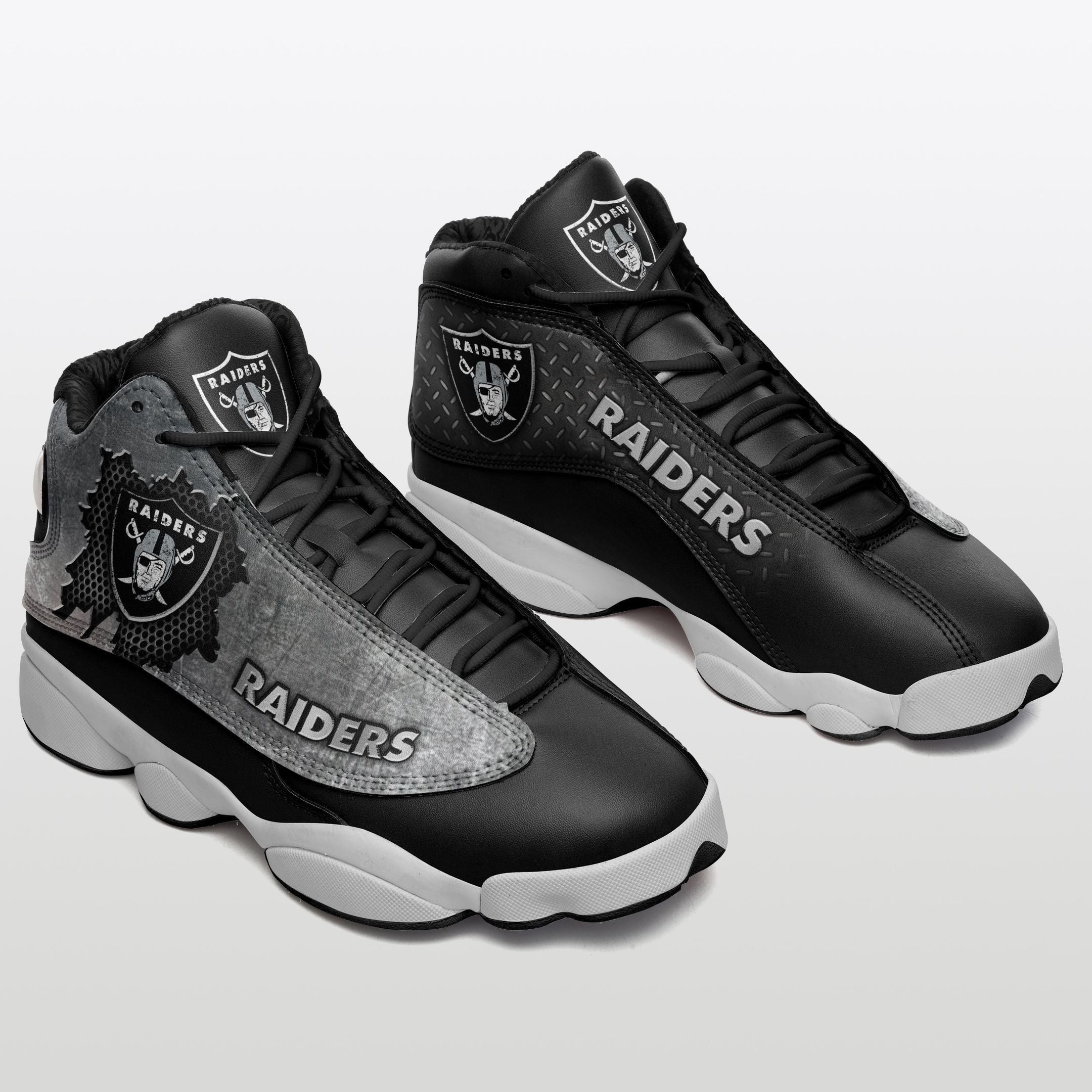 Las Vegas Raiders NFL JD13 Sneakers Shoes for Men & Women | Custom Fan Gift - Image 3