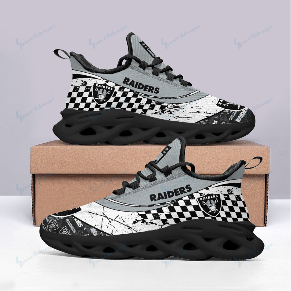 Las Vegas Raiders NFL Max Soul Shoes Sneakers for Men And Women – NFL Football Fan Shoes, Team Sneakers