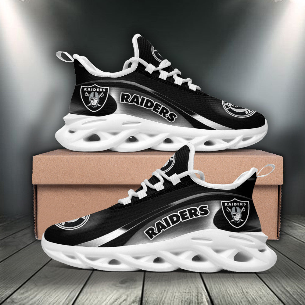 Las Vegas Raiders NFL Max Soul Shoes Sneakers for Men And Women – NFL Football Fan Shoes, Team Sneakers