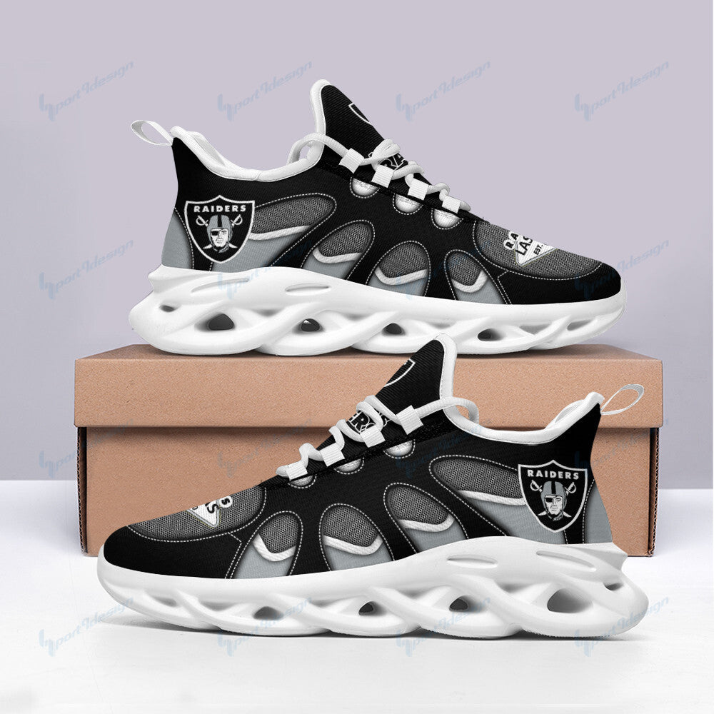 Las Vegas Raiders NFL Max Soul Shoes Sneakers for Men And Women – NFL Football Fan Shoes, Team Sneakers