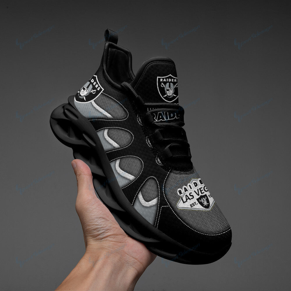 Las Vegas Raiders NFL Max Soul Shoes Sneakers for Men And Women – NFL Football Fan Shoes, Team Sneakers - Image 5