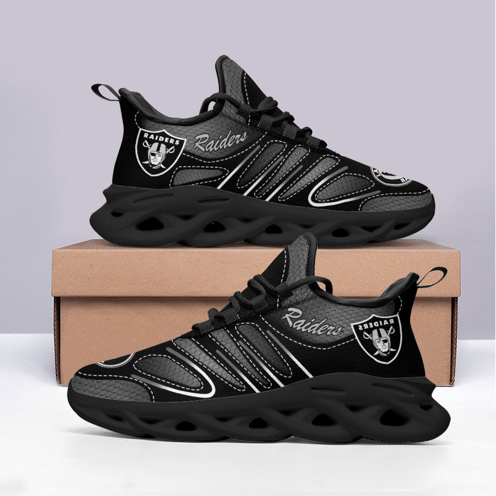 Las Vegas Raiders NFL Max Soul Shoes Sneakers for Men And Women – NFL Football Fan Shoes, Team Sneakers