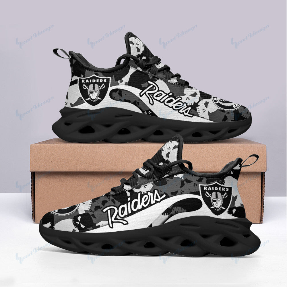 Las Vegas Raiders NFL Max Soul Shoes Sneakers for Men And Women – NFL Football Fan Shoes, Team Sneakers - Image 3