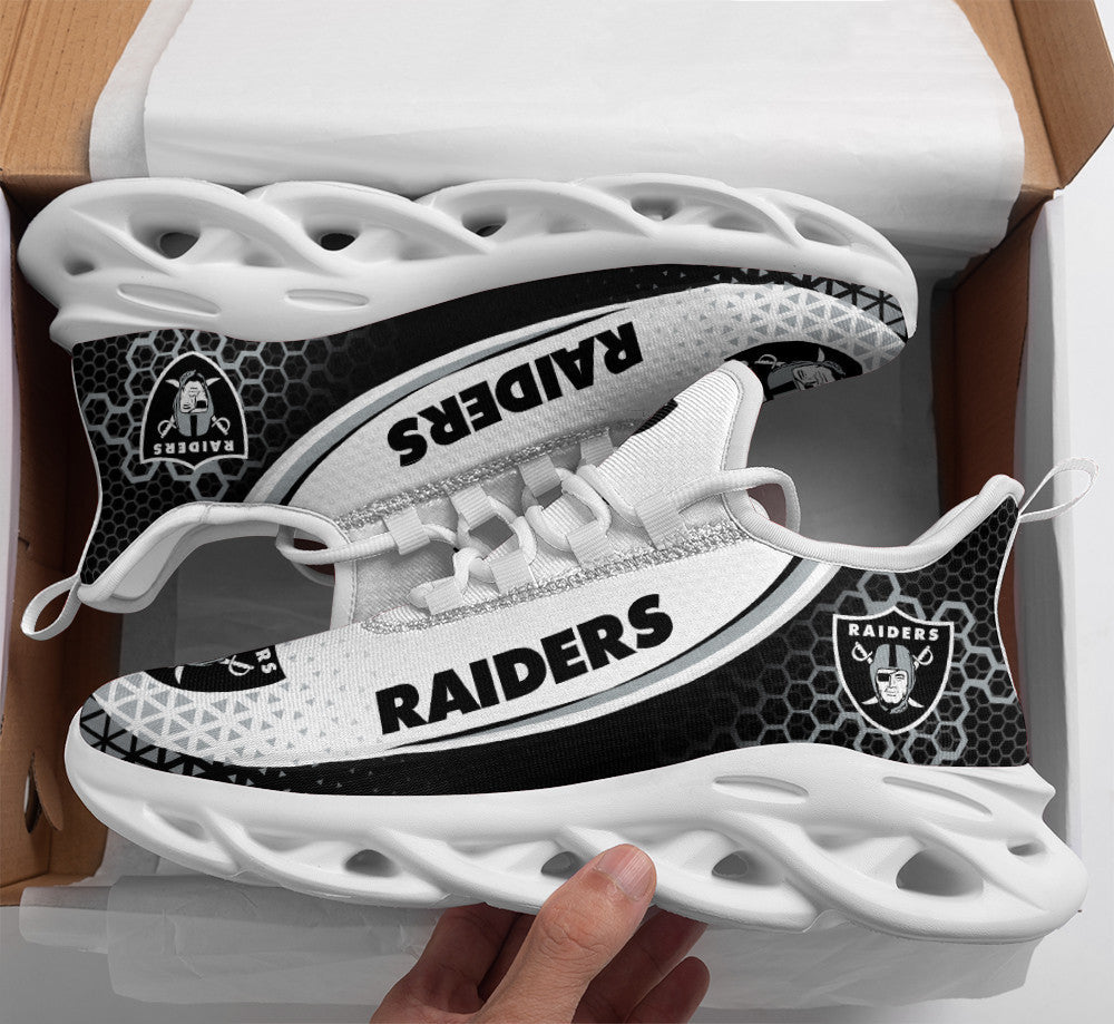 Las Vegas Raiders NFL Max Soul Shoes Sneakers for Men And Women – NFL Football Fan Shoes, Team Sneakers