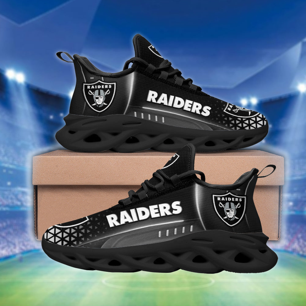 Las Vegas Raiders NFL Max Soul Shoes Sneakers for Men And Women – NFL Football Fan Shoes, Team Sneakers