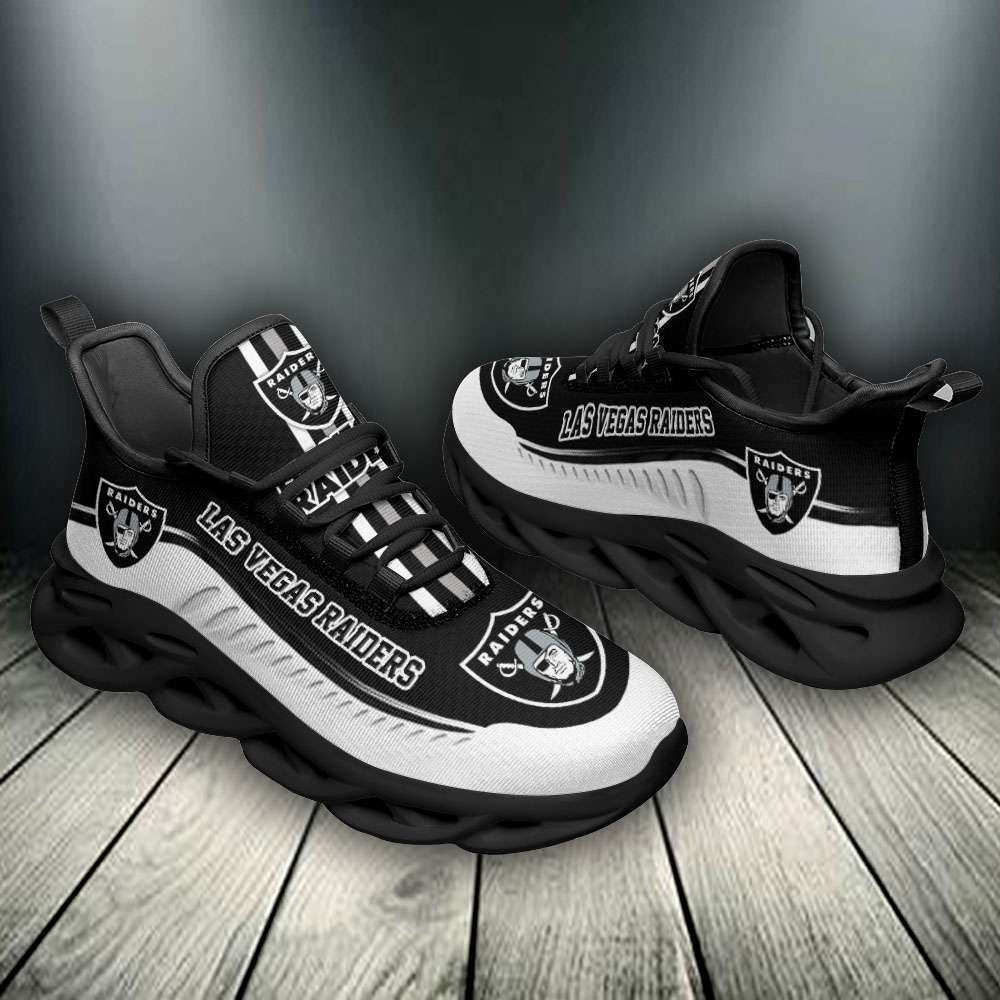 Las Vegas Raiders NFL Max Soul Shoes Sneakers for Men And Women – NFL Football Fan Shoes, Team Sneakers - Image 4