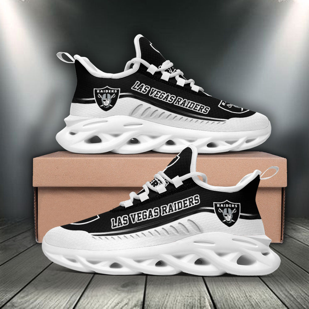 Las Vegas Raiders NFL Max Soul Shoes Sneakers for Men And Women – NFL Football Fan Shoes, Team Sneakers