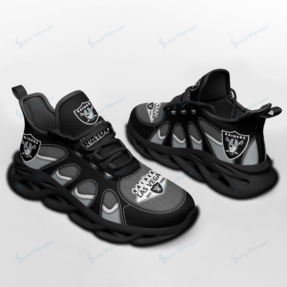 Las Vegas Raiders NFL Max Soul Shoes Sneakers for Men And Women – NFL Football Fan Shoes, Team Sneakers - Image 4