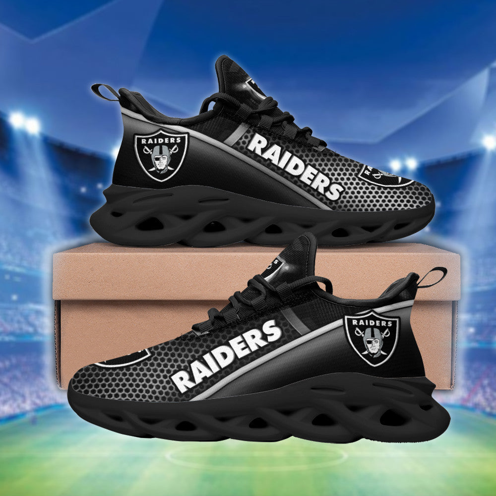 Las Vegas Raiders NFL Max Soul Shoes Sneakers for Men And Women – NFL Football Fan Shoes, Team Sneakers