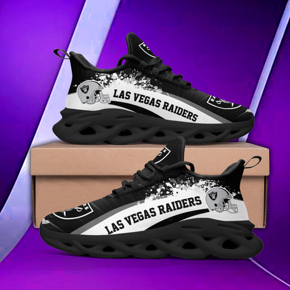 Las Vegas Raiders NFL Max Soul Shoes Sneakers for Men And Women – NFL Football Fan Shoes, Team Sneakers