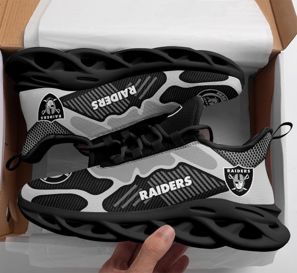 Las Vegas Raiders NFL Max Soul Shoes Sneakers for Men And Women – NFL Football Fan Shoes, Team Sneakers