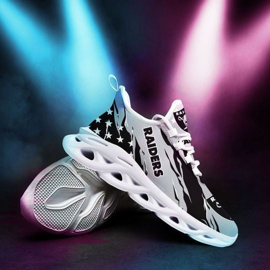 Las Vegas Raiders NFL Max Soul Shoes Sneakers for Men And Women – NFL Football Fan Shoes, Team Sneakers