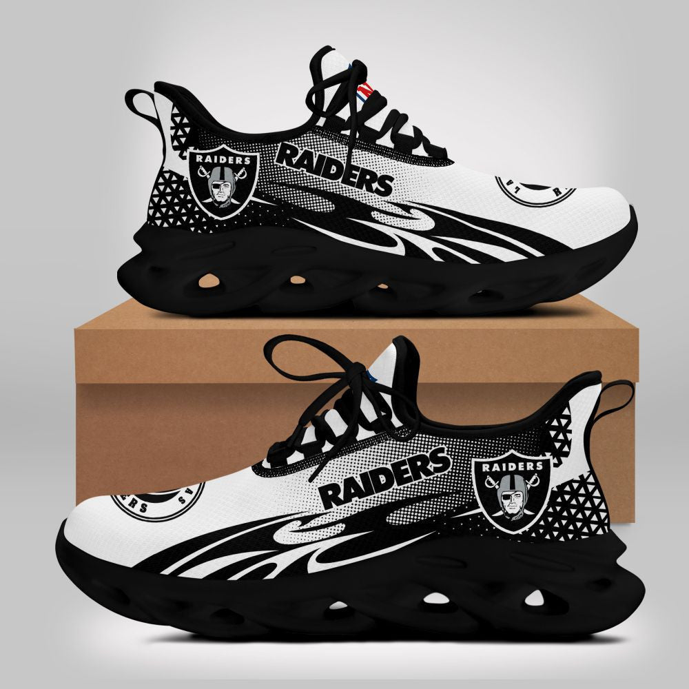 Las Vegas Raiders NFL Max Soul Shoes Sneakers for Men And Women – NFL Football Fan Shoes, Team Sneakers