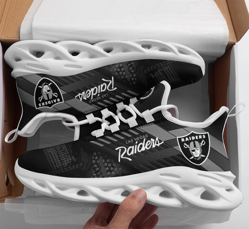 Las Vegas Raiders NFL Max Soul Shoes Sneakers for Men And Women – NFL Football Fan Shoes, Team Sneakers