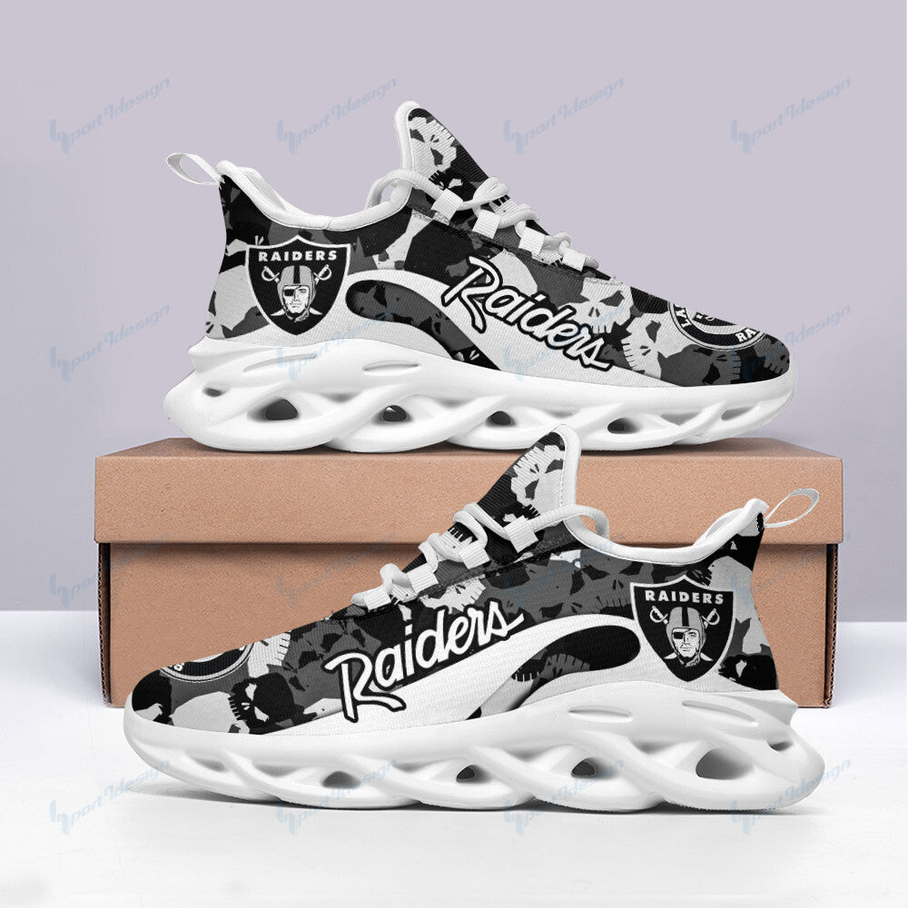 Las Vegas Raiders NFL Max Soul Shoes Sneakers for Men And Women – NFL Football Fan Shoes, Team Sneakers
