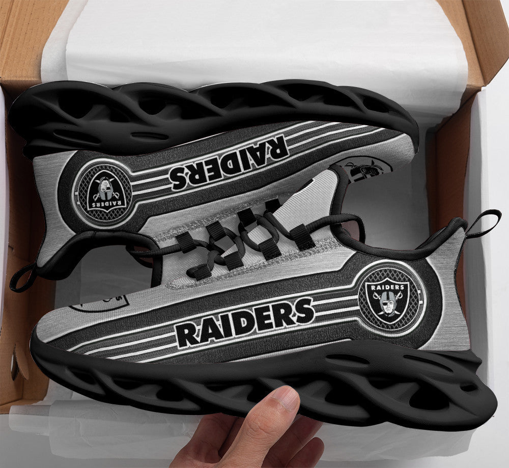 Las Vegas Raiders NFL Max Soul Shoes Sneakers for Men And Women – NFL Football Fan Shoes, Team Sneakers