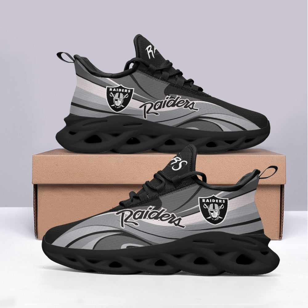 Las Vegas Raiders NFL Max Soul Shoes Sneakers for Men And Women – NFL Football Fan Shoes, Team Sneakers