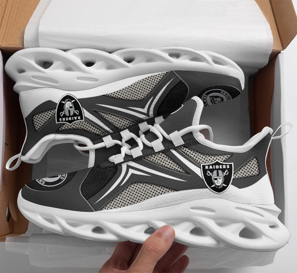 Las Vegas Raiders NFL Max Soul Shoes Sneakers for Men And Women – NFL Football Fan Shoes, Team Sneakers