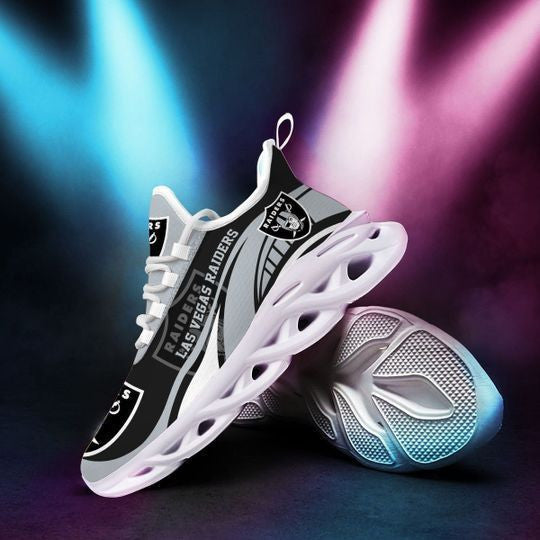 Las Vegas Raiders NFL Max Soul Shoes Sneakers for Men And Women – NFL Football Fan Shoes, Team Sneakers