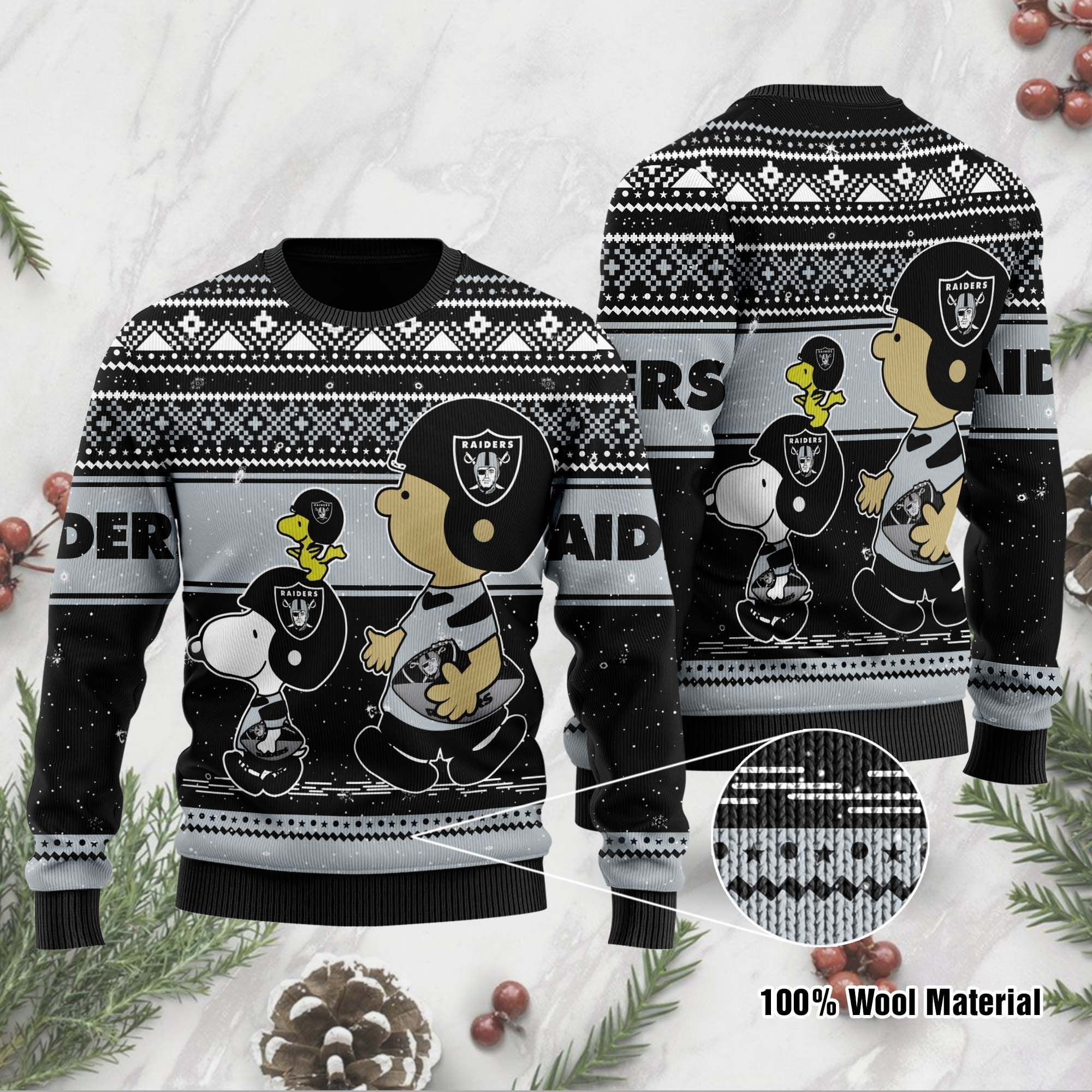 Las Vegas Raiders Sweater Ugly Christmas Sweater, Perfect Holiday Gift