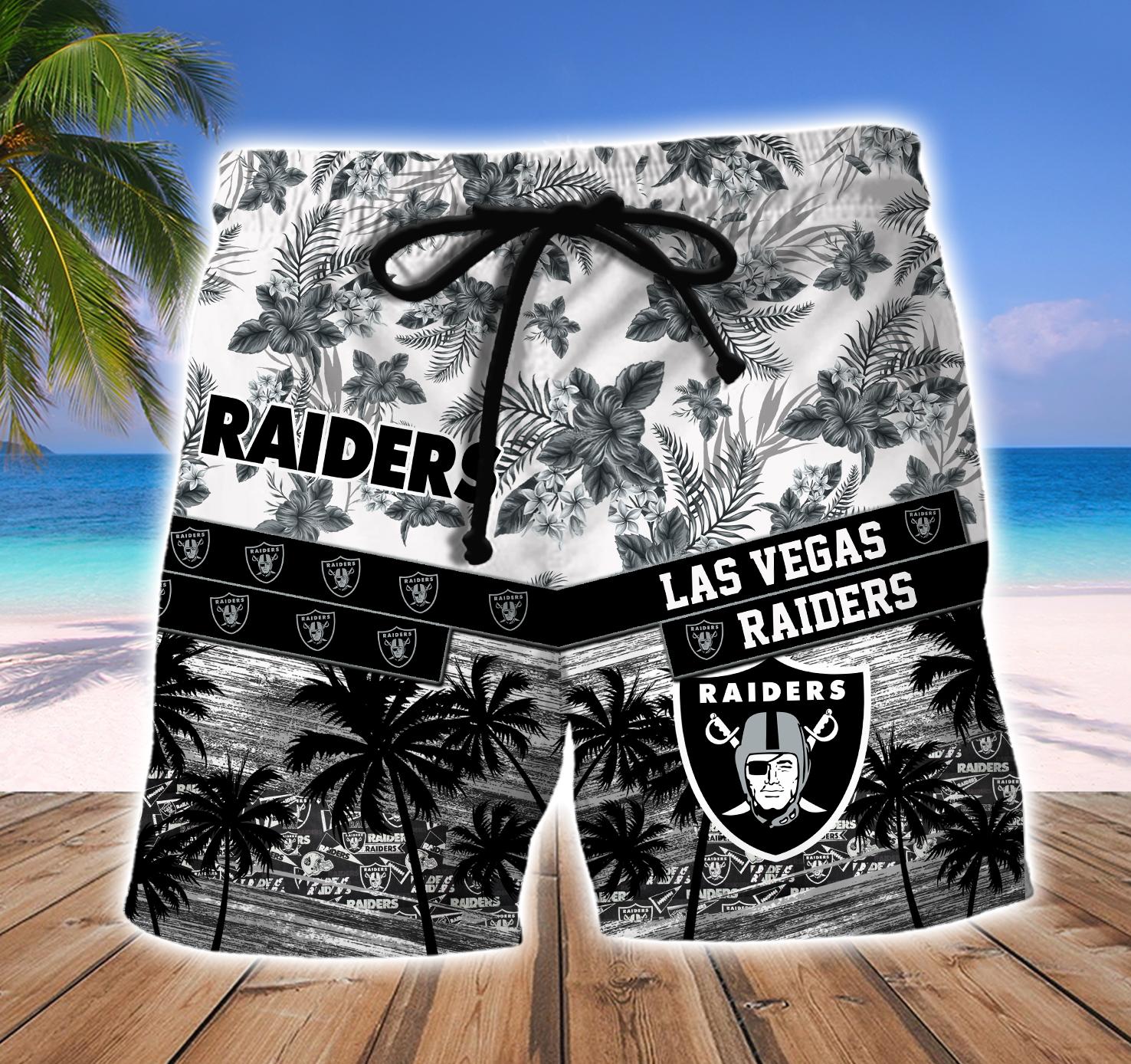 Las Vegas Raiders Tropical Breeze Aloha Hawaiian Shirt for Men & Women - Image 4