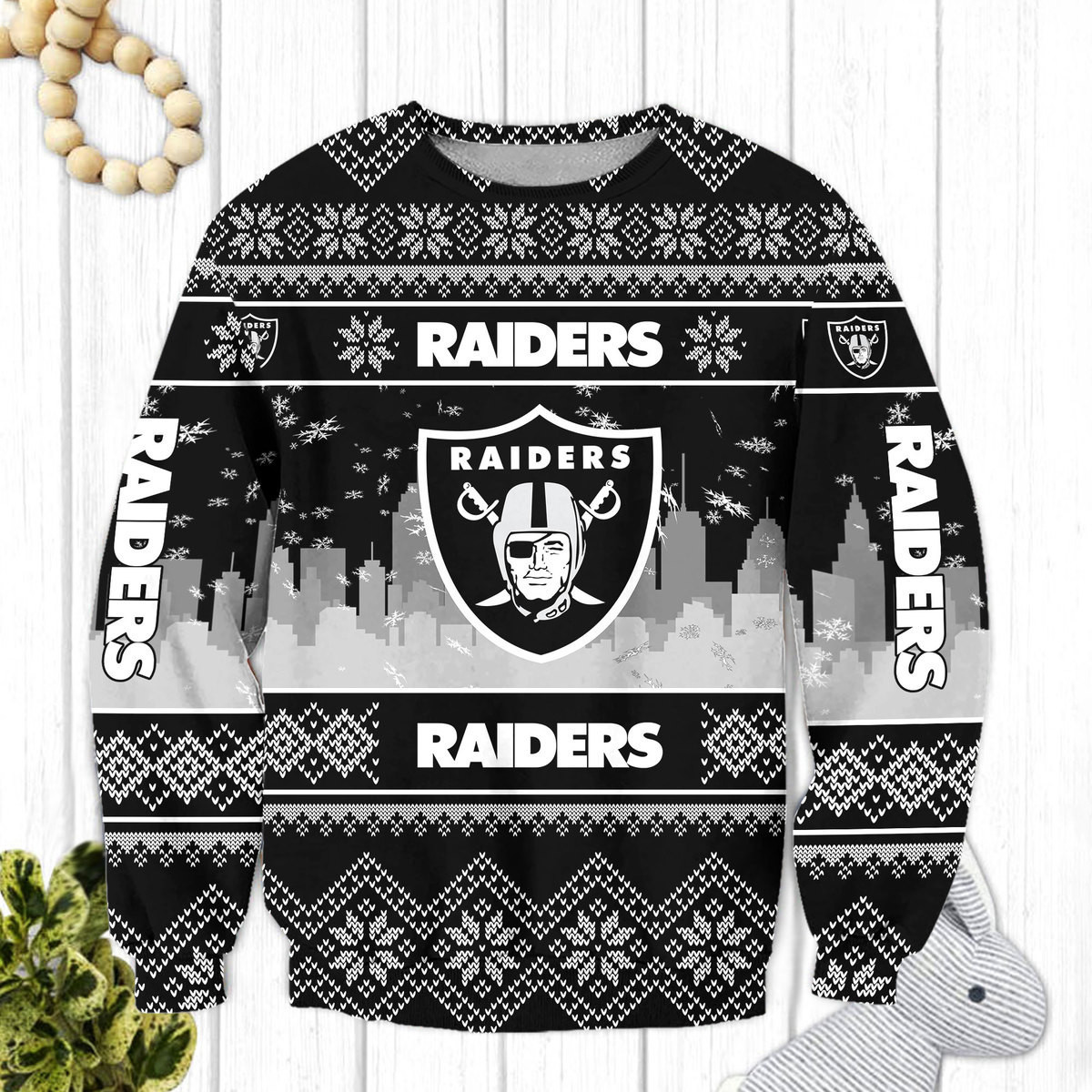 Las Vegas Raiders Ugly Christmas Sweater
