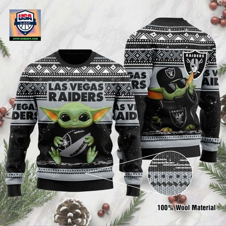 Las Vegas Raiders Ugly Christmas Sweater