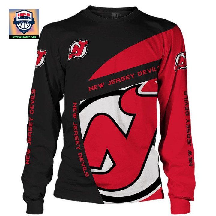 Lastest New Jersey Devils Sweater 3D Long Sleeve