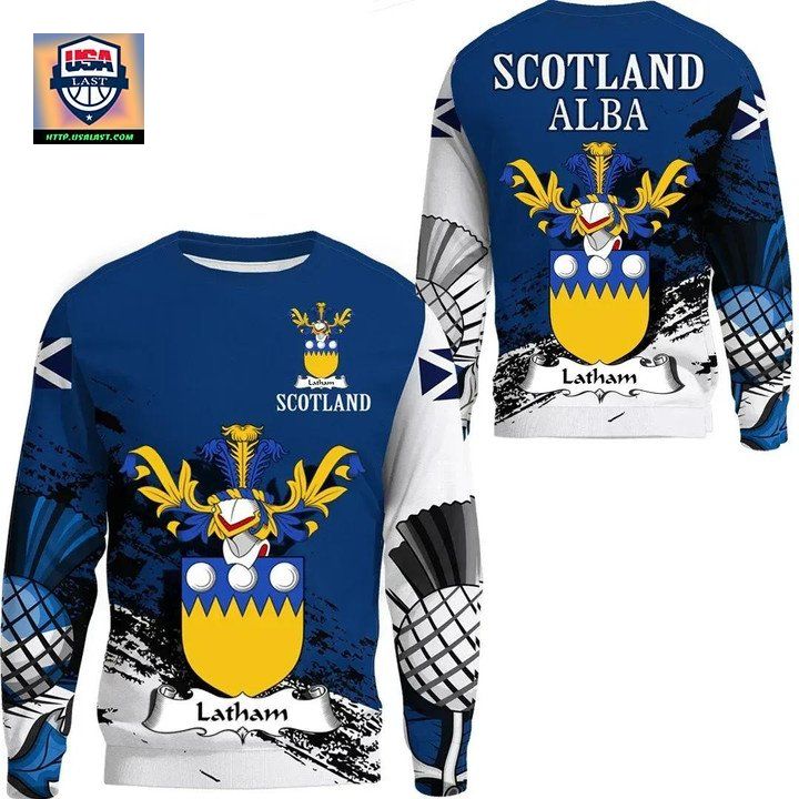 Latham Scottish Family Crest Scotland Special Sweater 