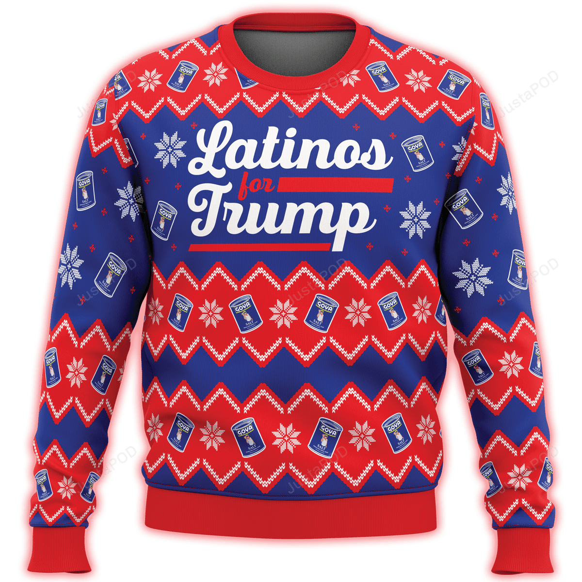 Latinos For Trump Premium Ugly Christmas Sweater, Perfect Holiday Gift