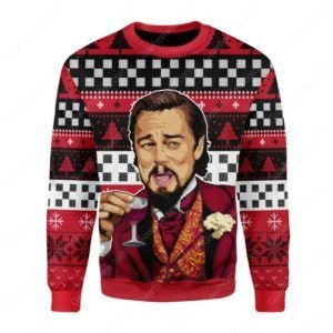 Laughing Leonardo Dicaprio Meme For Unisex Ugly Christmas Sweater,