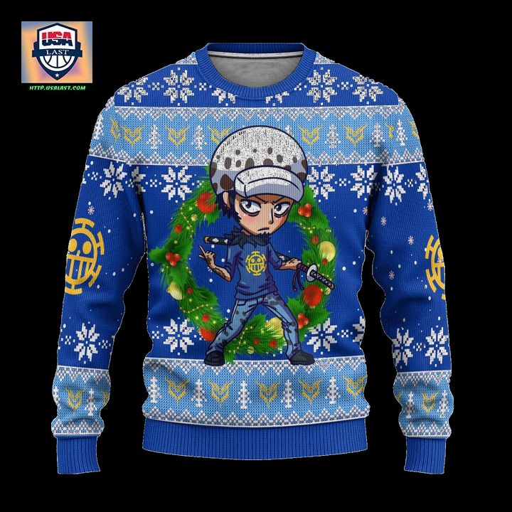 Law One Piece Anime Ugly Christmas Sweater Xmas Gift
