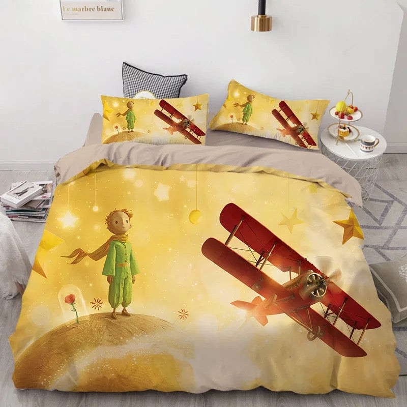 Le Petit Prince The Little Prince Duvet Cover Quilt Cover Pillowcase Bedding Set Bed Linen Home Bedroom Decor