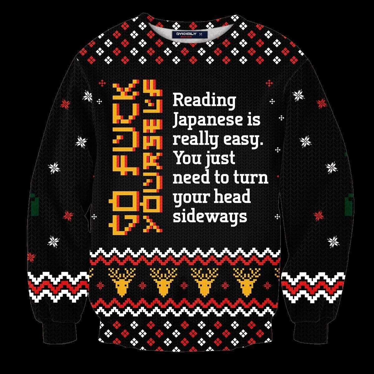 Learn Japanese Ugly Christmas Sweater,