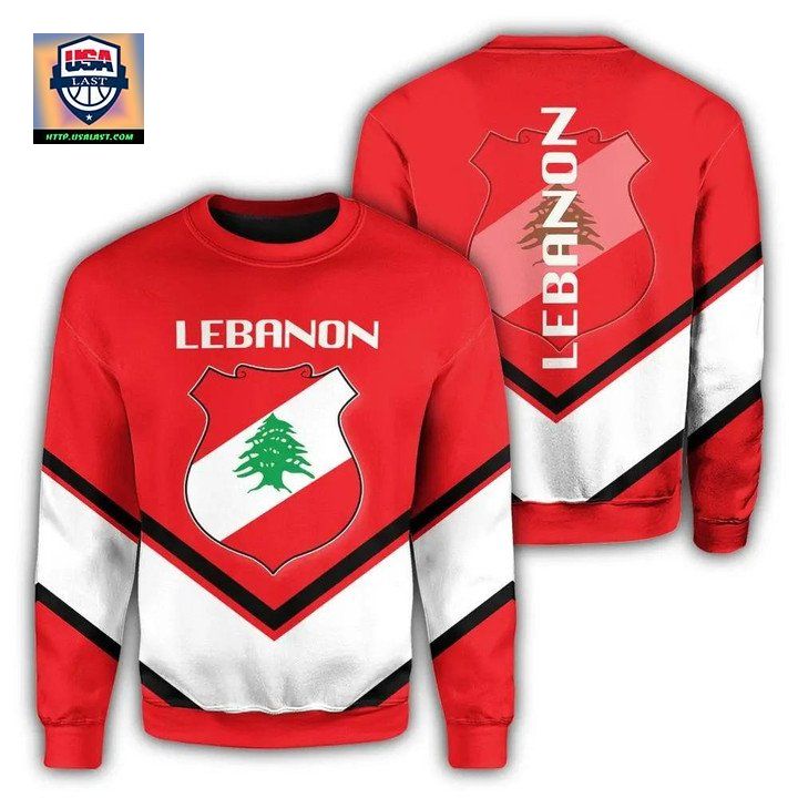 Lebanon Coat Of Arms Sweater Lucian Style Jw5
