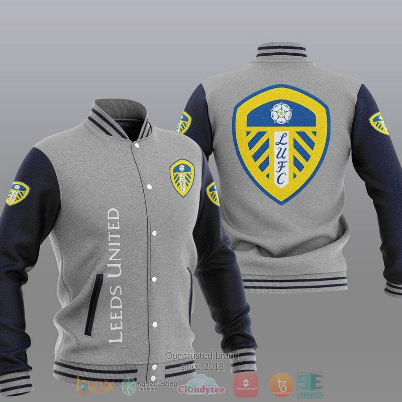 Leeds United Varsity Baseball Jacket for Men & Women | Soccer Team Fan Gift