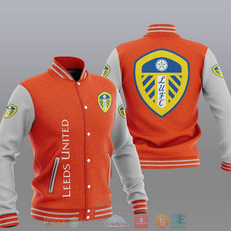 Leeds United Varsity Baseball Jacket for Men & Women | Soccer Team Fan Gift