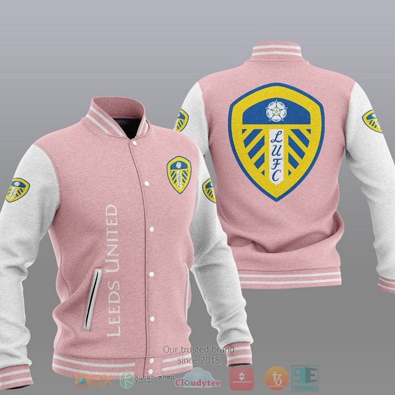 Leeds United Varsity Baseball Jacket for Men & Women | Soccer Team Fan Gift