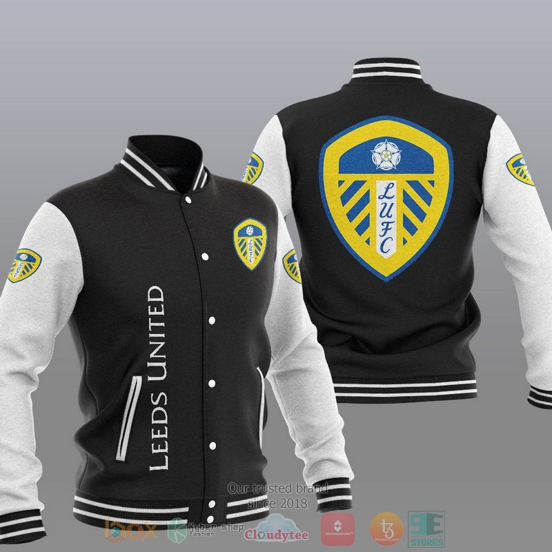 Leeds United Varsity Baseball Jacket for Men & Women | Soccer Team Fan Gift
