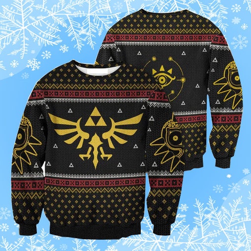 Legend Of Zelda Triforce Ugly Christmas Sweater