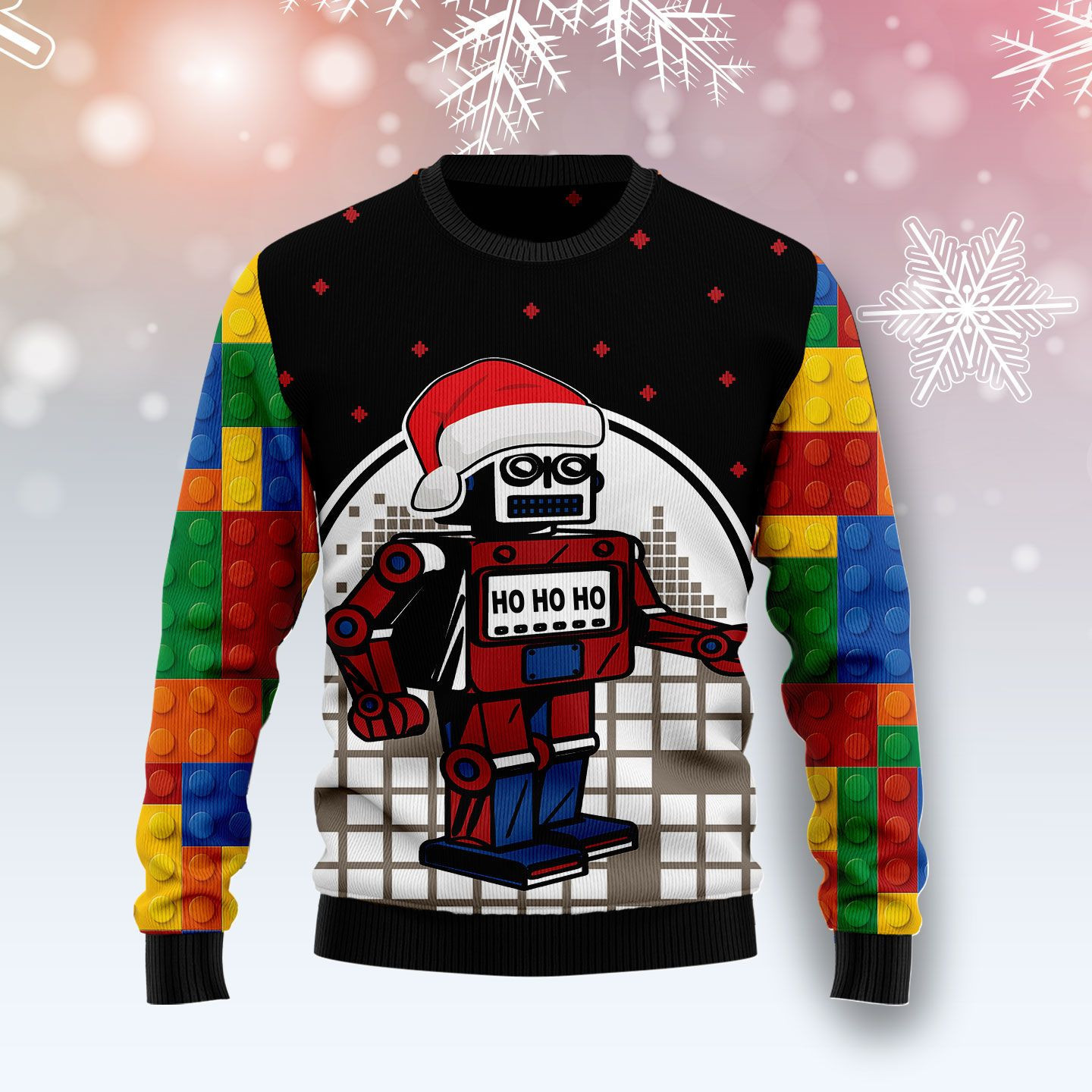 Lego Hohoho Ugly Christmas Sweater, Perfect Holiday Gift