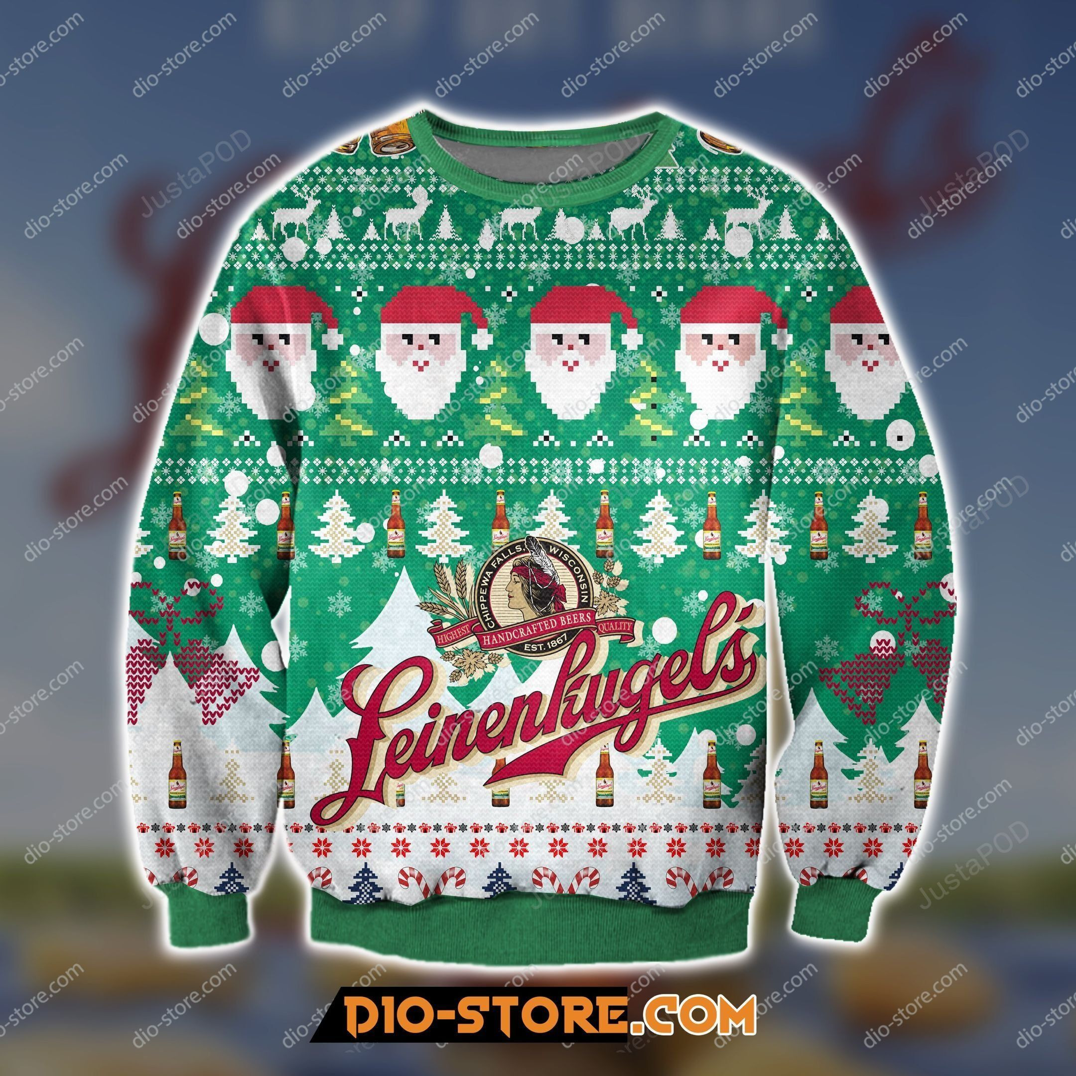 Leinenkugels Beer Knitting Pattern Ugly Christmas Sweater, Perfect Holiday Gift