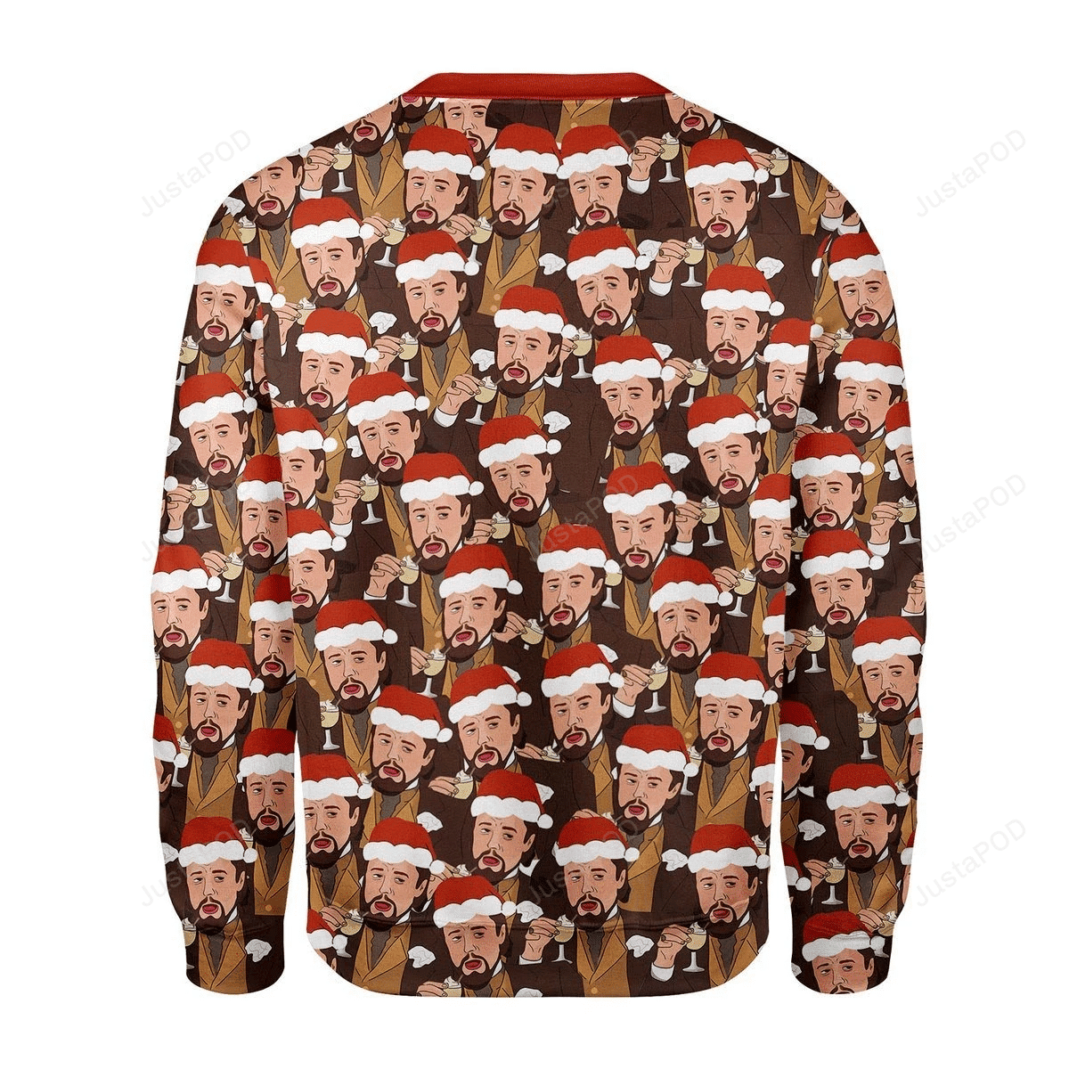 Leo Laughing Meme Ugly Christmas Sweater, Perfect Holiday Gift