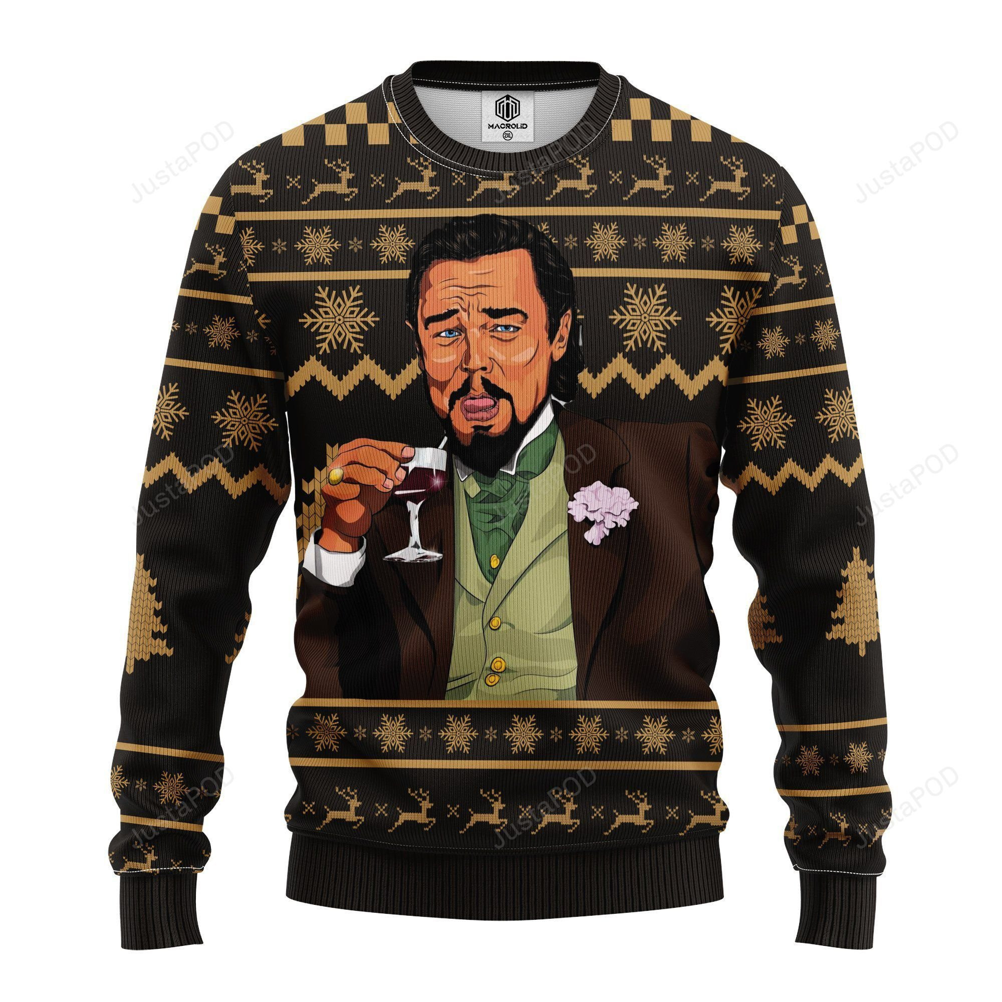 Leo Meme Funny Ugly Christmas Sweater Perfect Holiday Gift