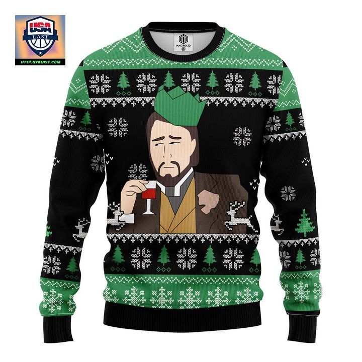 Leonardo Dicaprio Drinking Meme Ugly Christmas Sweater Amazing Gift Idea Thanksgiving Gift