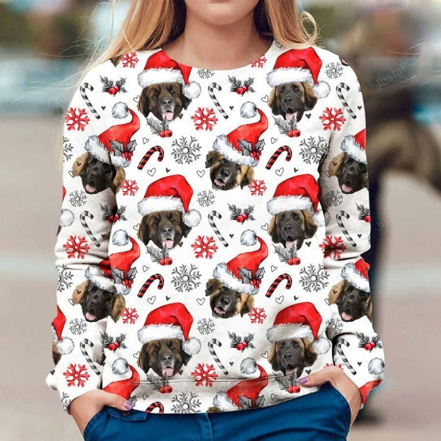 Leonberger Xmas Decor Ugly Christmas Sweater, Perfect Holiday Gift