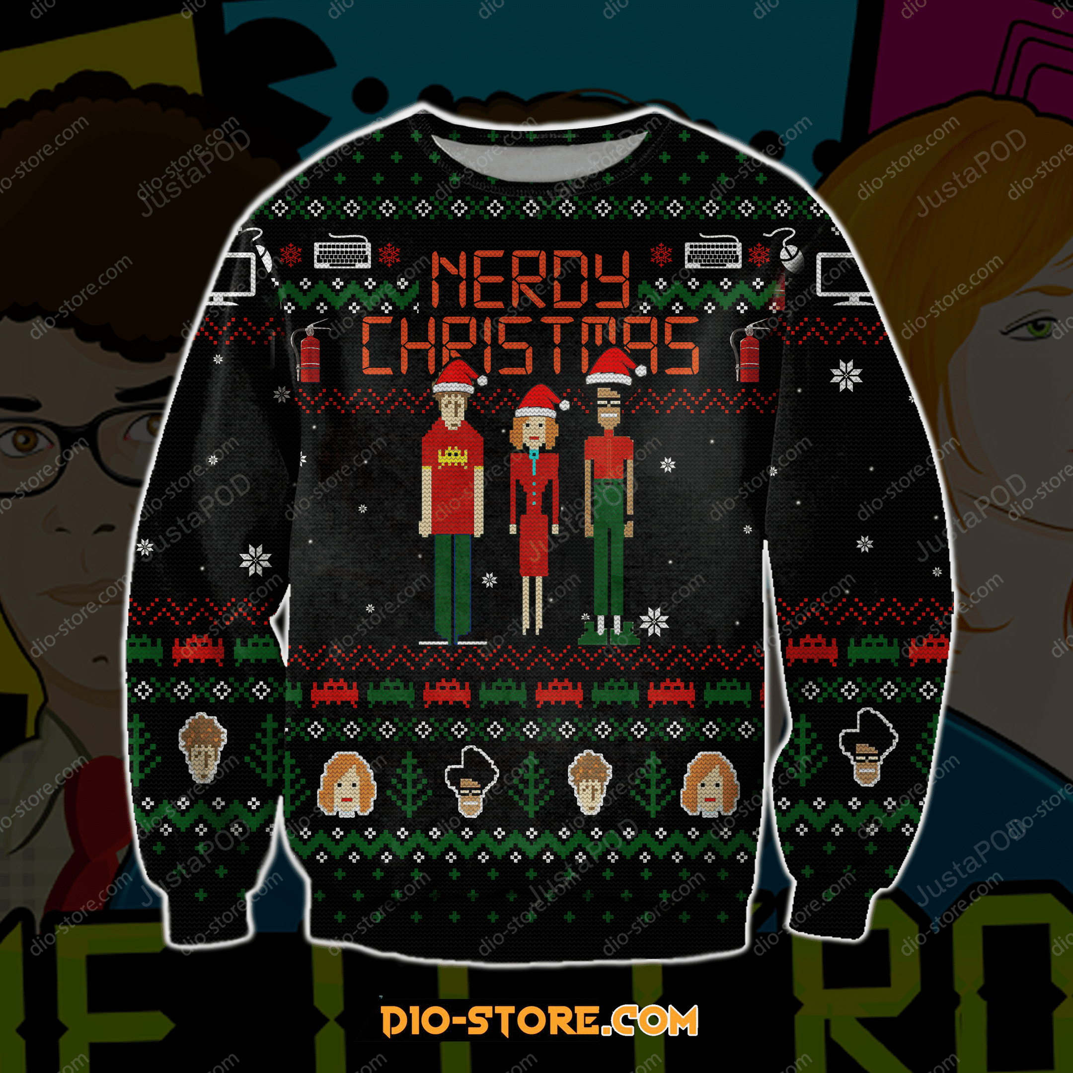 Let It Crowd Ugly Christmas Sweater, Perfect Holiday Gift
