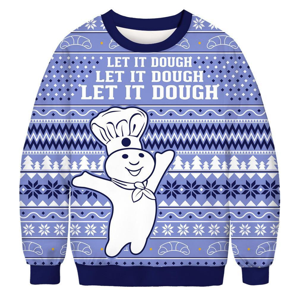 Let It Dough Ugly Christmas Sweater, Perfect Holiday Gift