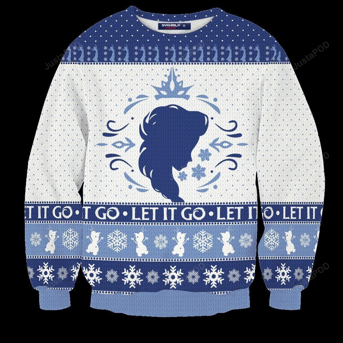 Let It Go Elsa Ugly Christmas Sweater,